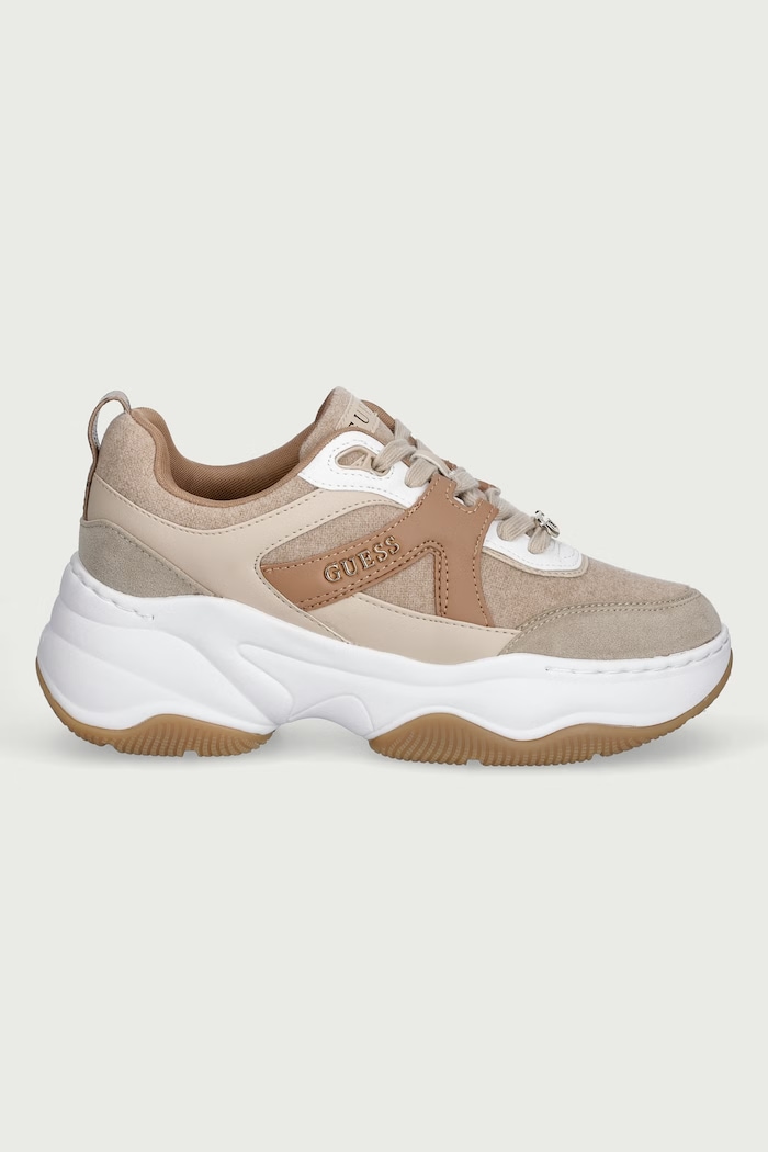 Guess HACHA2 sneakersy damskie FLFHA2.ELE12.WHINA beżowy AW26