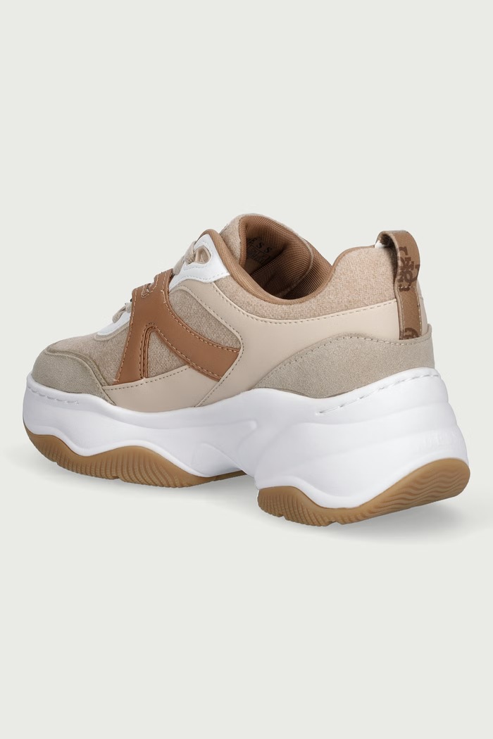 Obuwie Guess HACHA2 sneakersy damskie FLFHA2.ELE12.WHINA beżowy