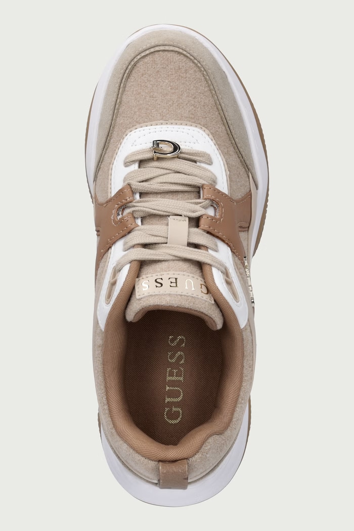 HACHA2 sneakersy damskie Guess FLFHA2.ELE12.WHINA beżowy