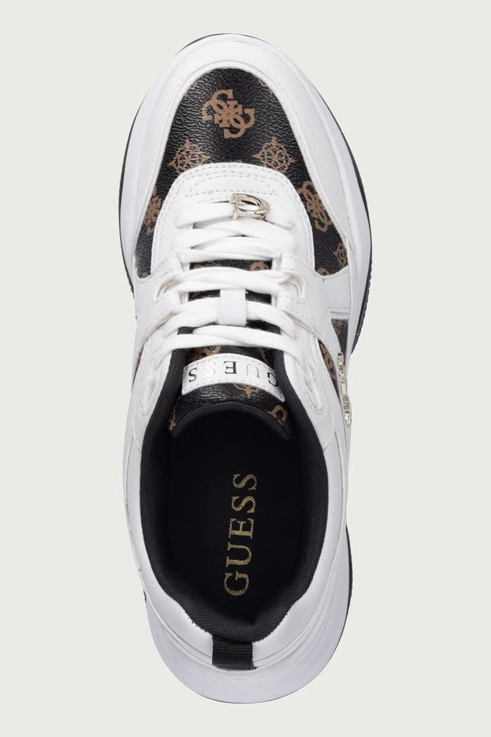 HACHA sneakers boty dámské Guess FLFHAC.FAL12.BROWN bílá
