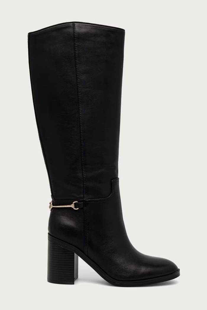 Guess Čižmy dámske kožené GRENDI FLFGRI.LEA11.BLACK čierna AW26