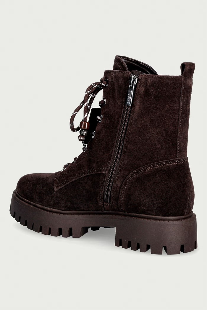 Взуття Guess воркери на платформі жіночі замшеві FIZZLE FLFFIZ.SUE10.BROWN коричневий