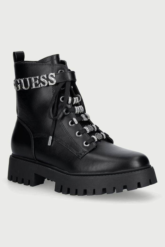Guess Členkové čižmy dámske FICKI čierna FLFFIC.ELE10.BLACK