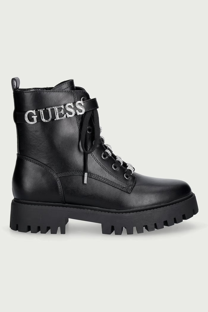Guess Členkové čižmy dámske FICKI FLFFIC.ELE10.BLACK čierna AW26