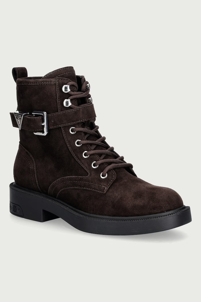 Guess Botki damskie FELLINI3 brązowy FLFFE2.LEA10.DBROW