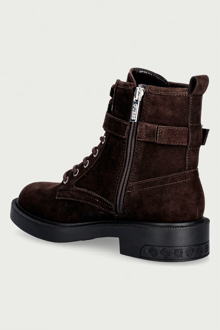 Взуття Guess ботильйони жіночі FELLINI3 FLFFE2.LEA10.DBROW коричневий