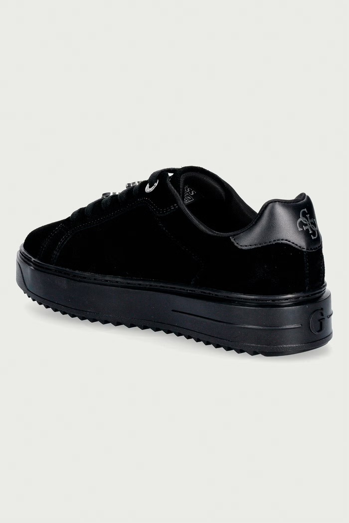 Παπούτσια Guess DUENA2 sneakers γυναικεία σουέτ FLFDU2.SUE12.BLACK μαύρο