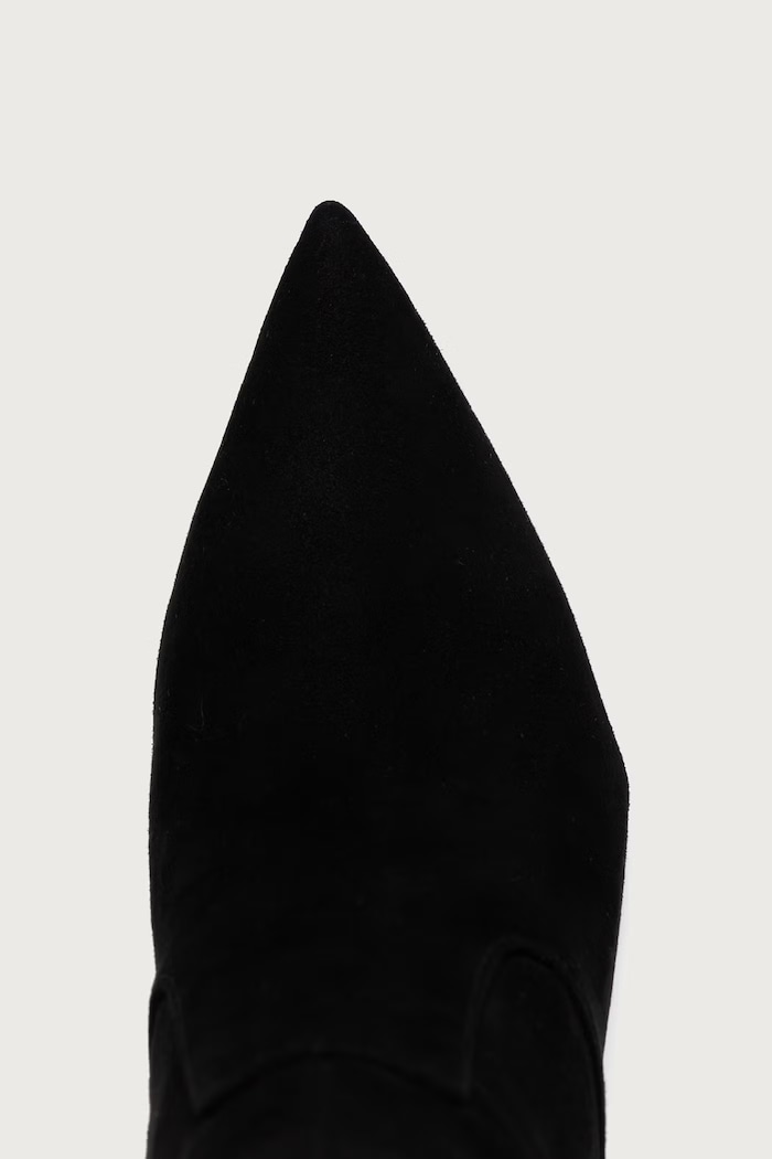 Čižmy na ihličkovom podpätku dámske semišové CALITO Guess FLFCLT.SUE11.BLACK čierna