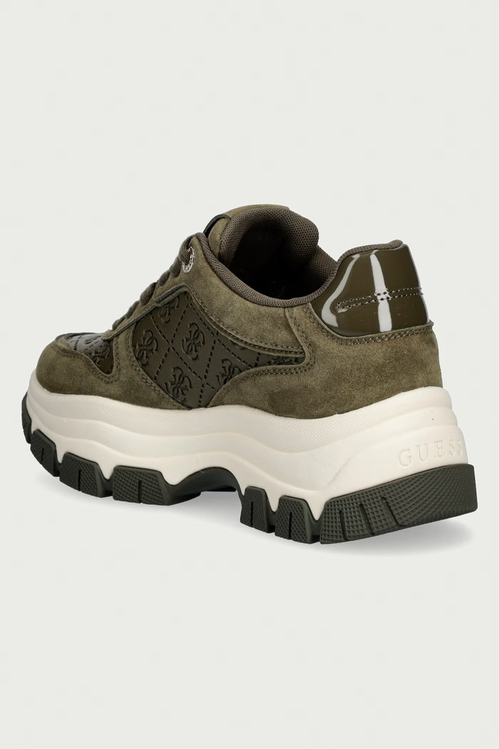 Încălțăminte Guess BENETO2 sneakers pentru femei FLFB2E.ESU12.OLIVE verde