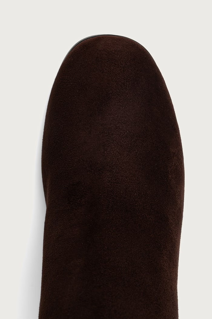 Kozaki damskie BRAXEN Guess FLFBRN.SUE11.BROWN brązowy