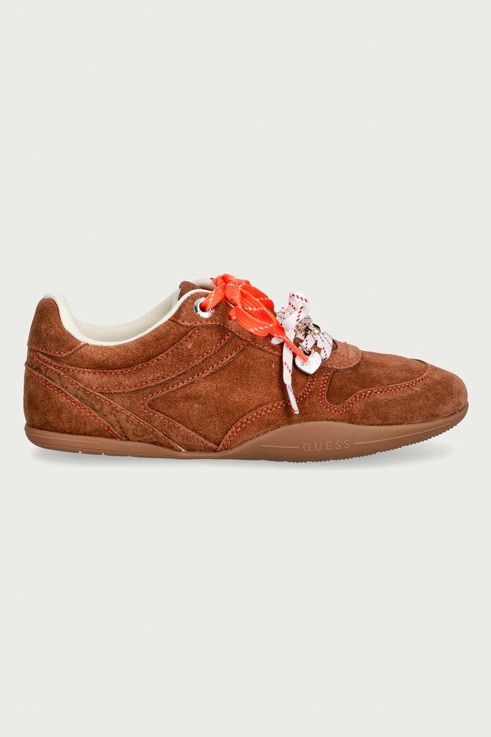 Guess BESAR2 tenisice za žene od brušene kože FLFBE2.SUE12.TAN smeđa AW26