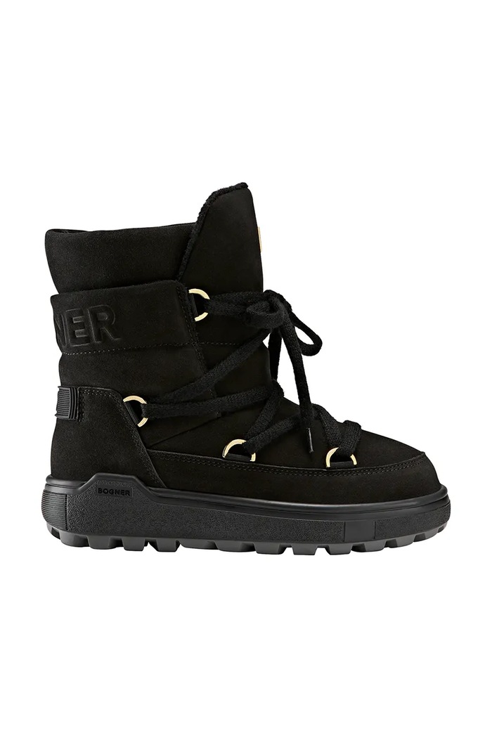 BOGNER CHAMONIX śniegowce damskie zamszowe czarny 22646634