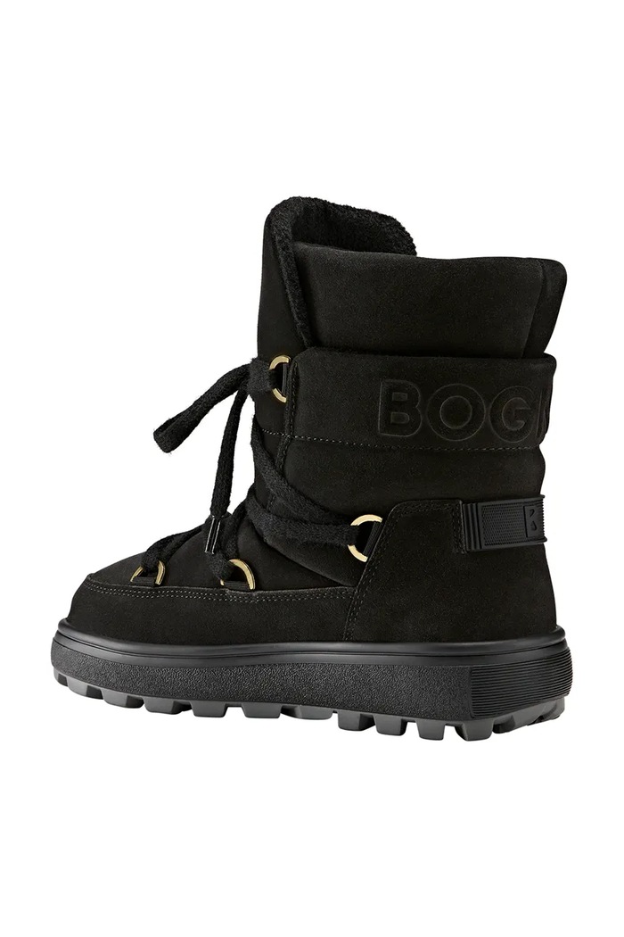 BOGNER CHAMONIX śniegowce damskie zamszowe 22646634 czarny AW26