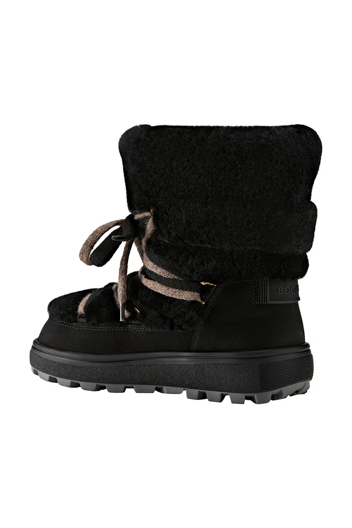 BOGNER CHAMONIX śniegowce damskie zamszowe 22646614 czarny AW26