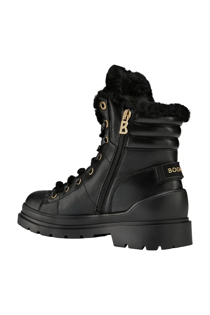 BOGNER botki damskie skórzane ST.MORITZ 22646503 czarny AW26
