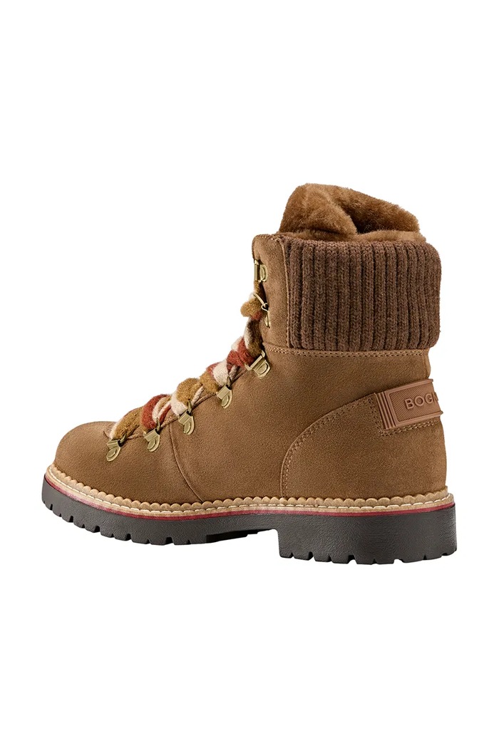 BOGNER Trzewiki damskie zamszowe ANDERMATT 22646213 brązowy AW26