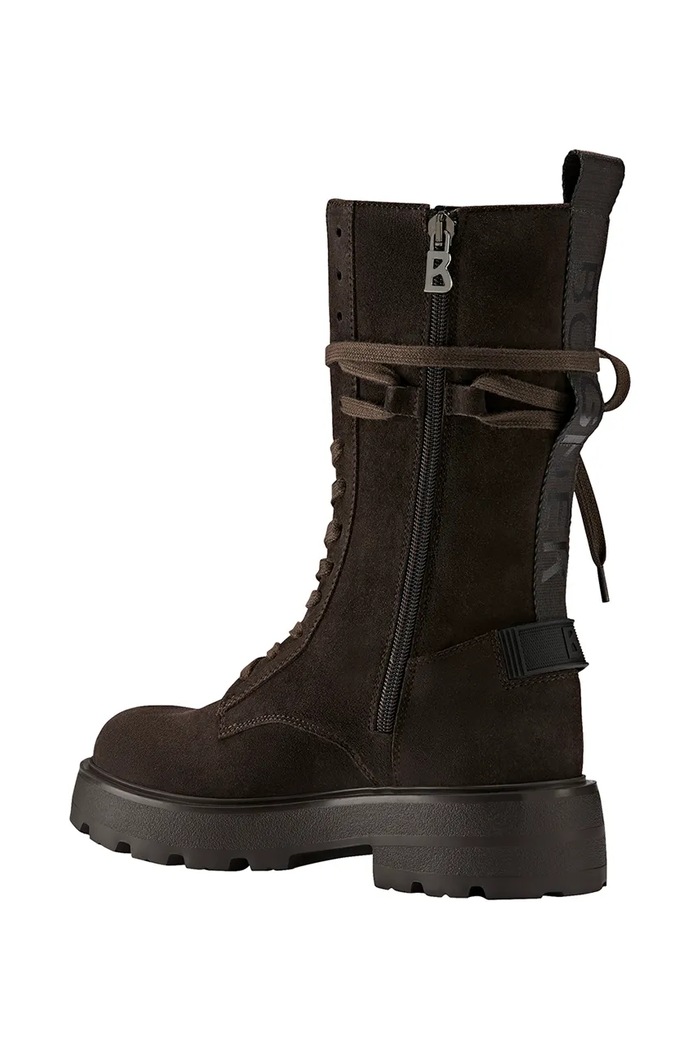 BOGNER workery na platformie damskie zamszowe RIGA 22642111 brązowy AW26