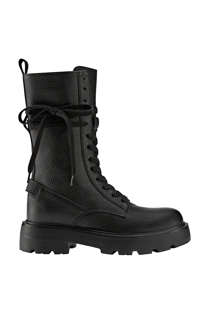 BOGNER workery na platformie damskie skórzane RIGA czarny 22642101
