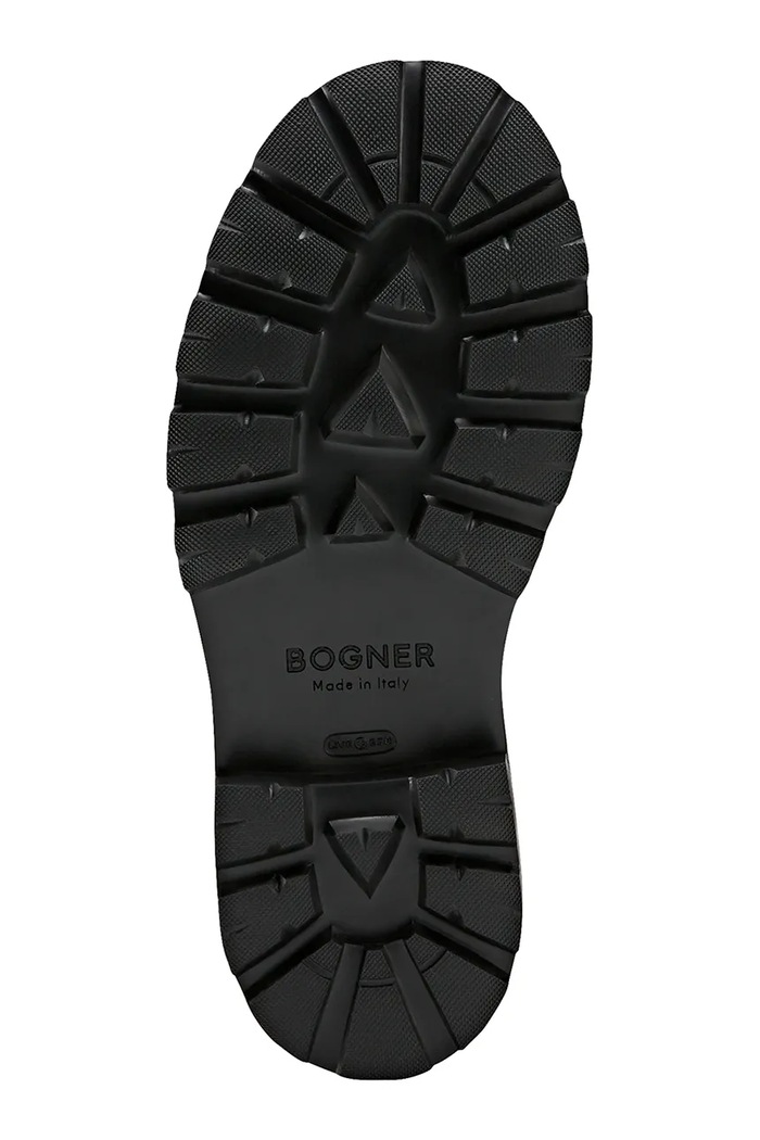 Obuwie BOGNER workery na platformie damskie skórzane RIGA 22642101 czarny