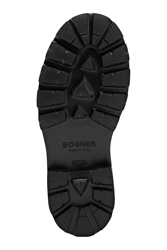 Obuwie BOGNER workery na platformie damskie skórzane RIGA 22642101 czarny