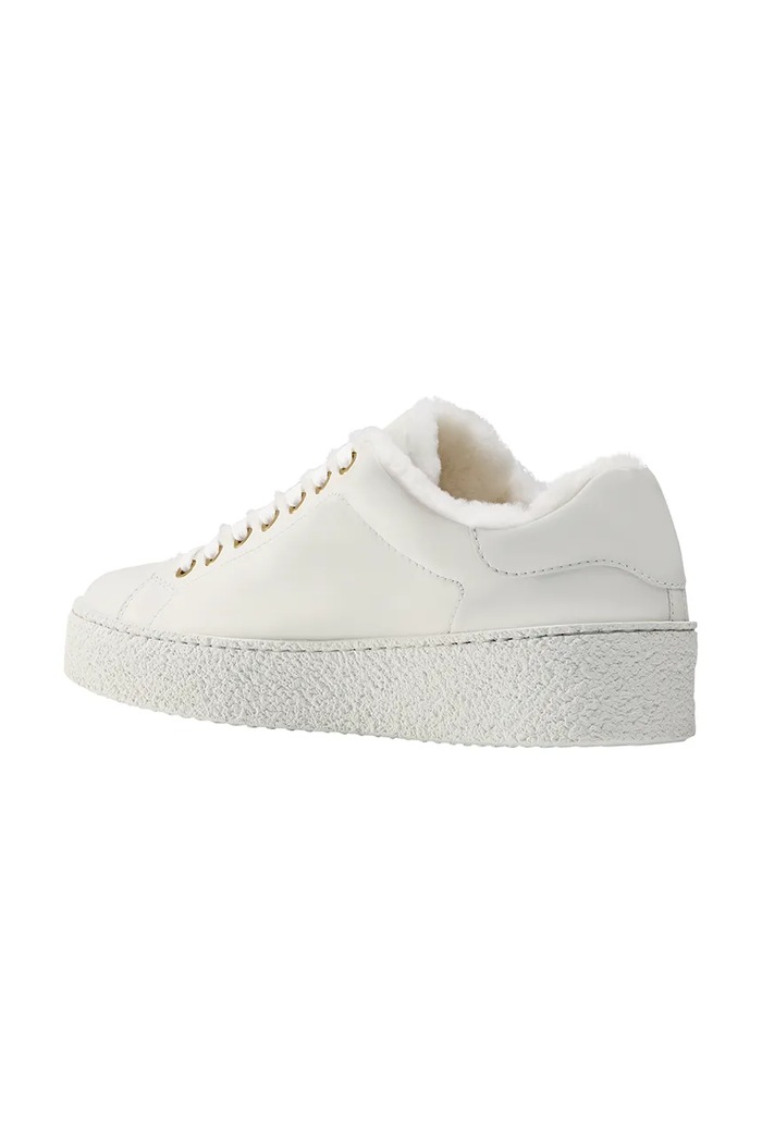BOGNER LUCERNE sneakersy damskie skórzane 22640203 beżowy AW26