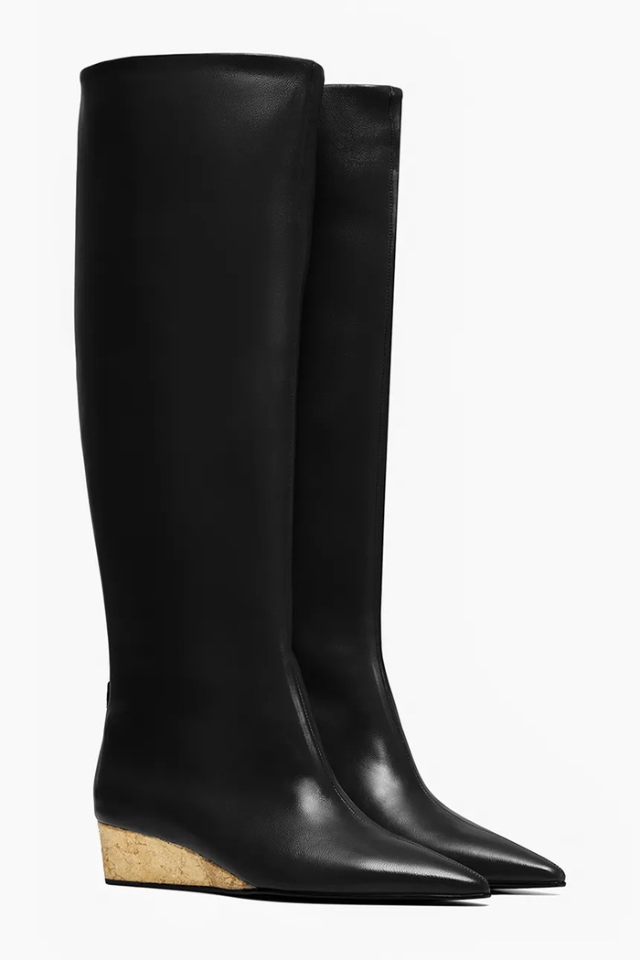 Vanda Novak kozaki na platformie damskie skórzane Sophia Deep Black Sophia.Deep.Black czarny AW26