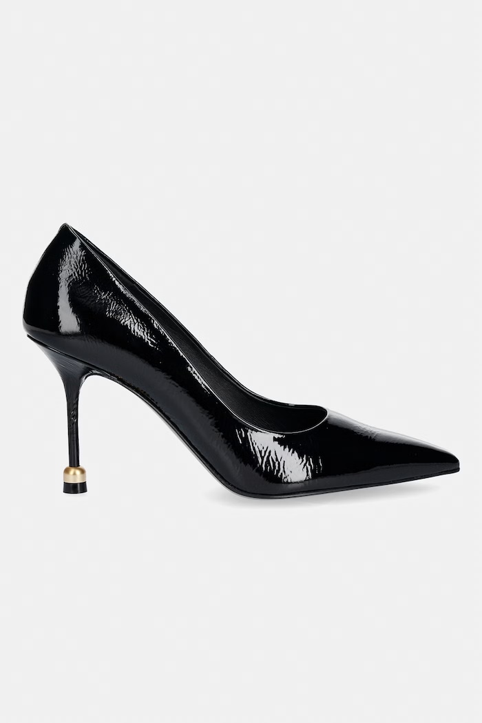 Vanda Novak obuv s ihličkovým opätkom kožená Aleksandra Glossy Black čierna Aleksandra.Glossy.Black