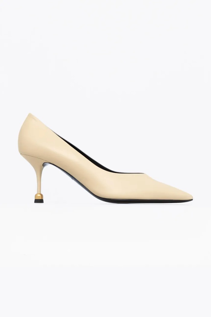 Vanda Novak szpilki skórzane Pola Ivory beżowy Pola.Ivory
