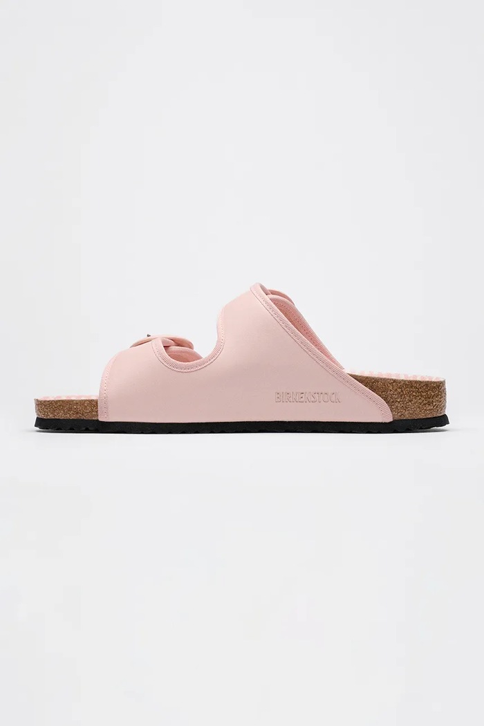 Obuwie Birkenstock 1774 x Repetto Arizona Round Buckle NL klapki na płaskim obcasie damskie skórzane 1033073 różowy