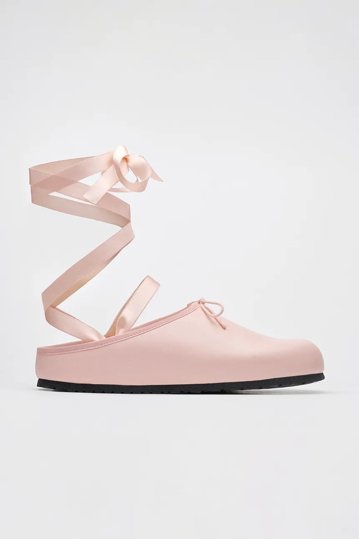 Birkenstock 1774 x Repetto Opera NL klapki mules damskie skórzane różowy 1032364