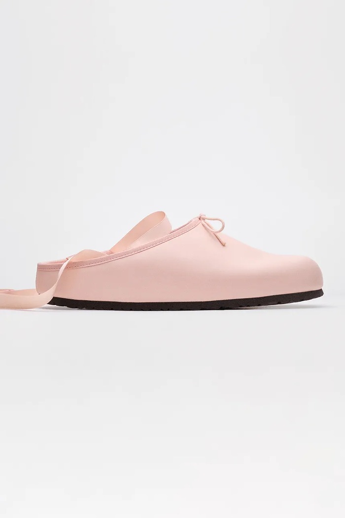 Birkenstock 1774 x Repetto Opera NL klapki mules damskie skórzane 1032364 różowy AW26