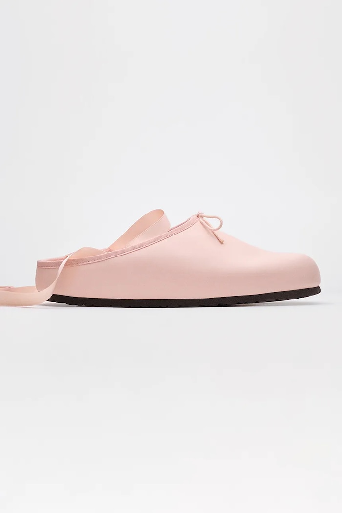 Birkenstock 1774 x Repetto Opera NL klapki mules damskie skórzane 1032364 różowy AW26