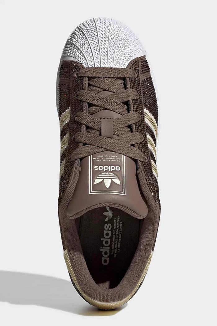 Superstar II sneakersy damskie zamszowe adidas Originals KK0926 brązowy