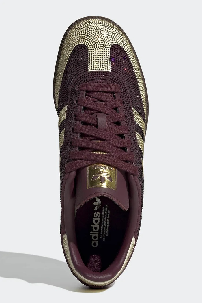Samba Og sneakersy damskie adidas Originals KJ7488 bordowy