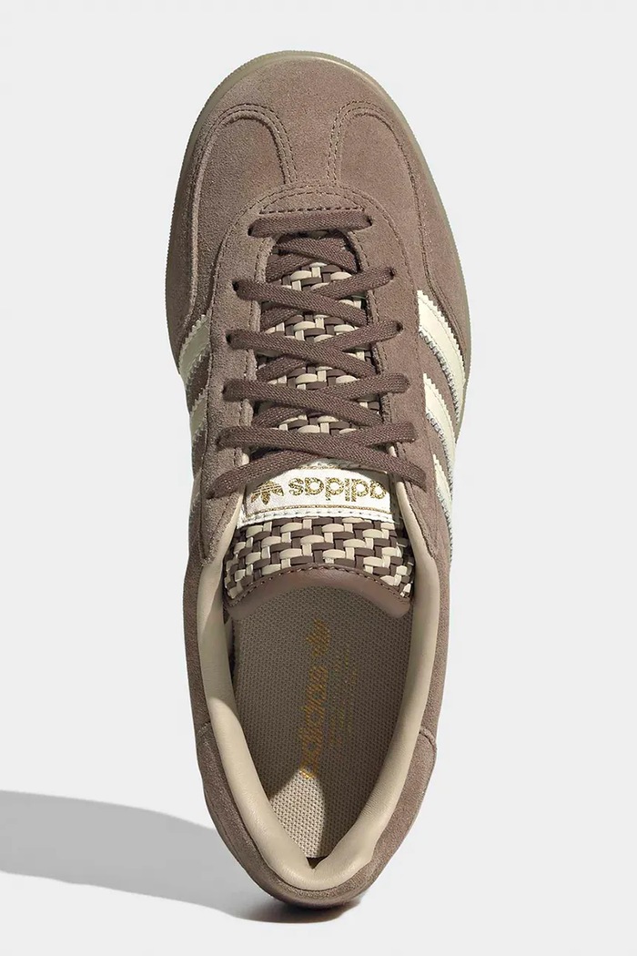 Gazelle Indoor sneakersy damskie zamszowe adidas Originals KI7174 brązowy
