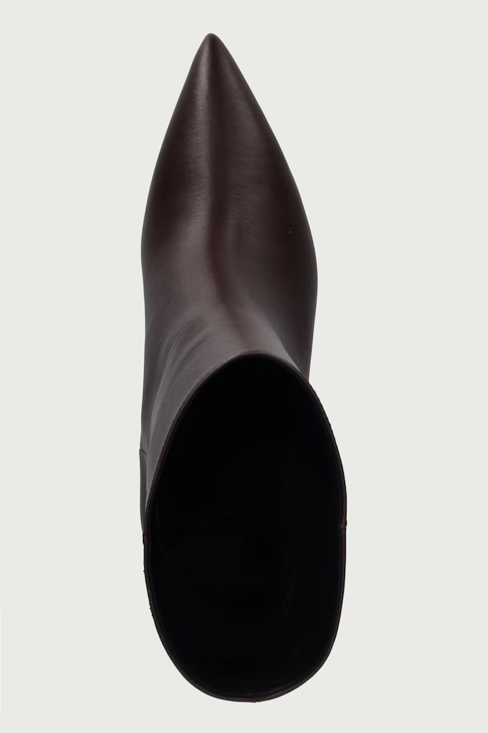 Botki damskie skórzane Weekend Max Mara 2625796095600.CHOCOLATE brązowy
