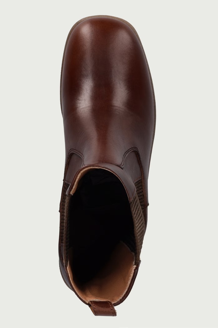 Botki na słupku damskie skórzane Weekend Max Mara 2625796055600.BROWN brązowy