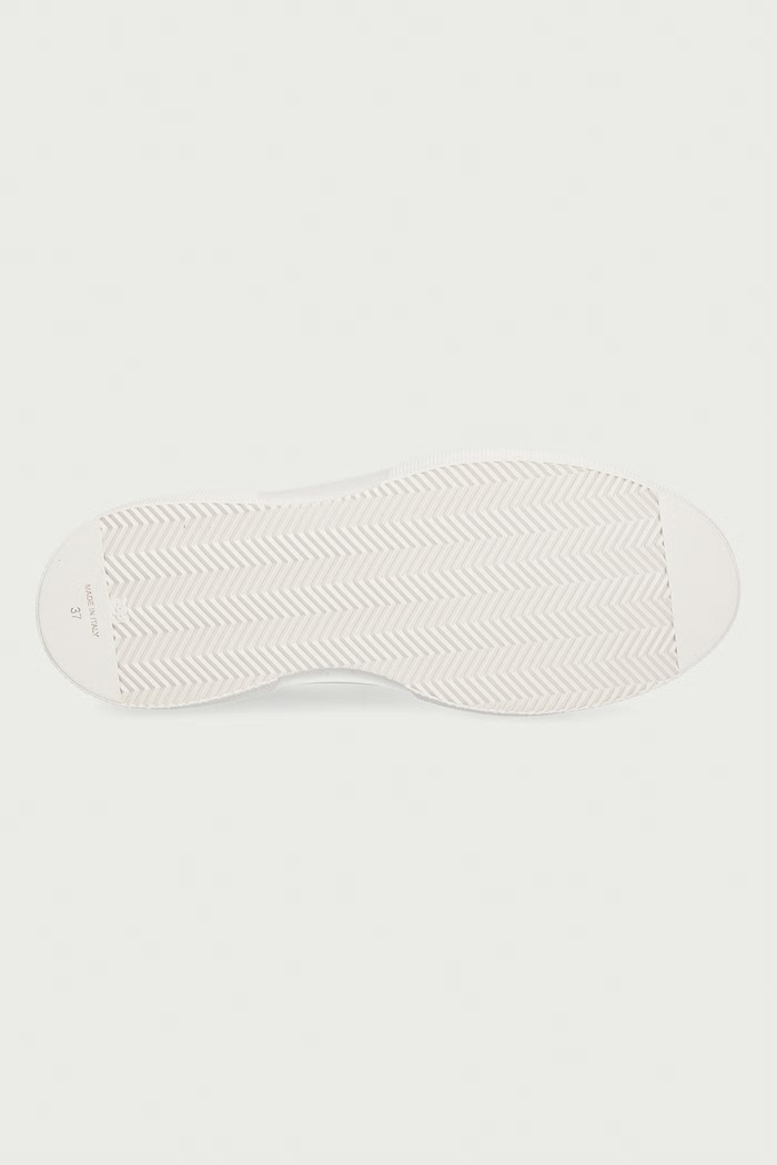 Weekend Max Mara sneakersy damskie skórzane 2625766035600.BORDEAUX beżowy