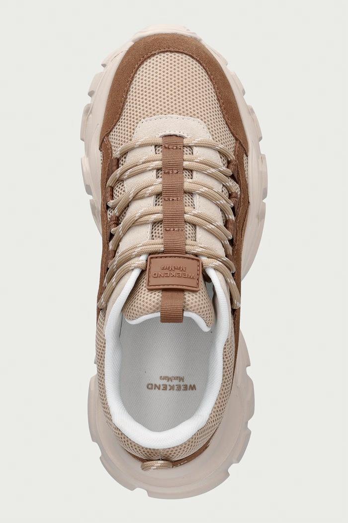 Weekend Max Mara sneakersy damskie beżowy 2625766015600.BEIGE