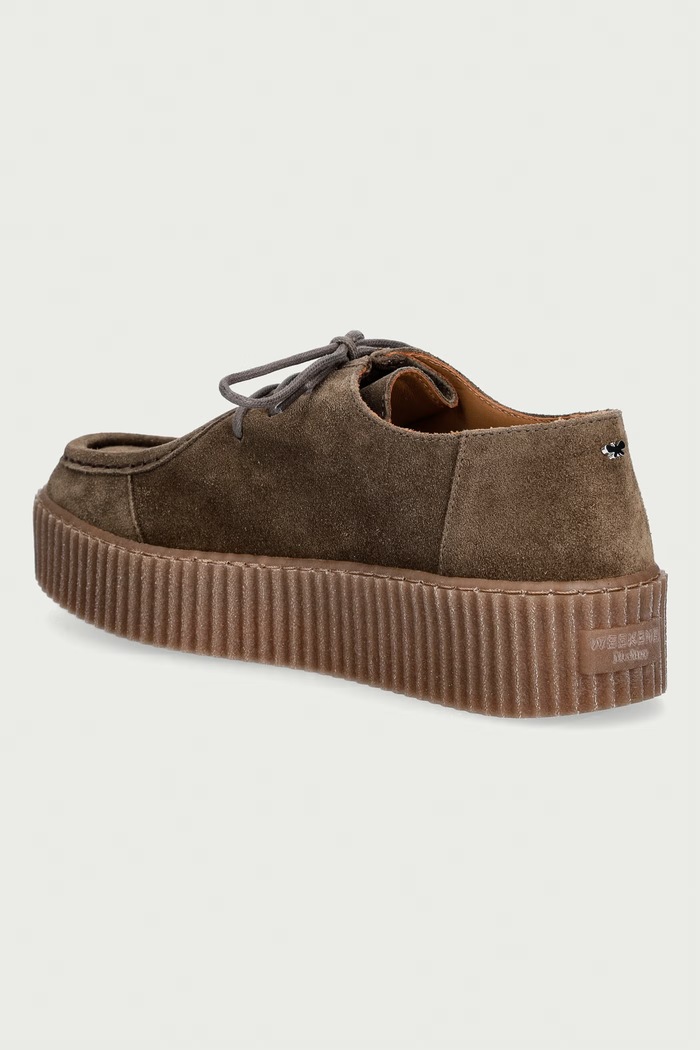 Obuv Weekend Max Mara poltopánky dámske semišové 2625526055600.MUD hnedá