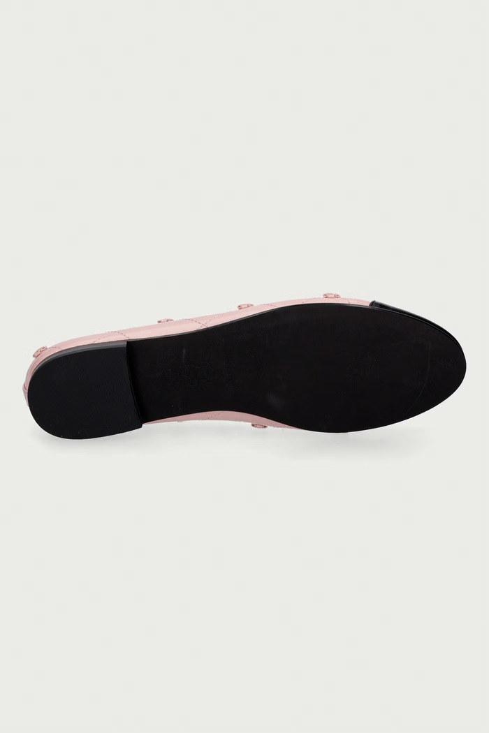 Μπαλαρίνες δερμάτινες Cap-Toe Bunny Knot Ballet Tory Burch ροζ 187846.650