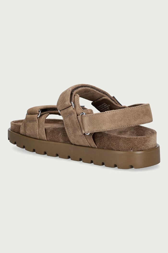 Obuv Tory Burch sandále dámske semišové Mellow Sport Sandal 180673.037 béžová