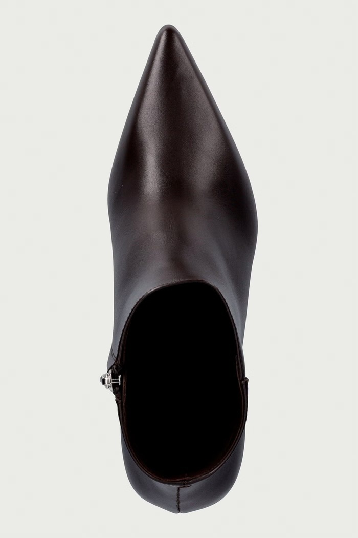 Gležnjače za žene od kože Max Mara 2624796032600 smeđa