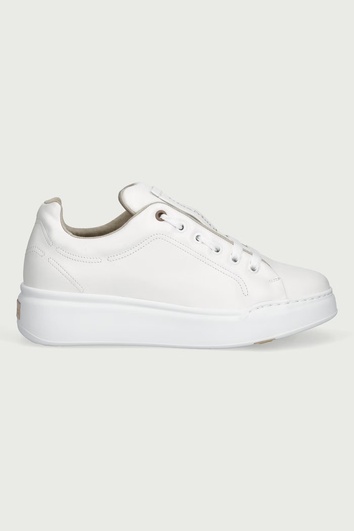 Max Mara Sneakersy damskie skórzane 2624766132650 biały AW26
