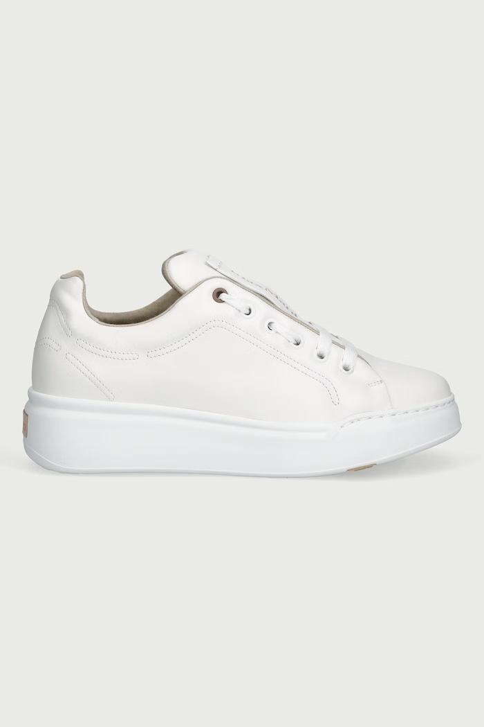 Max Mara Sneakersy damskie skórzane 2624766132650 biały AW26