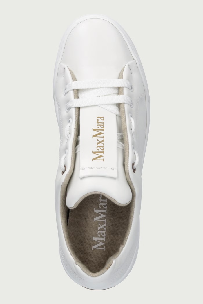 Sneakersy damskie skórzane Max Mara 2624766132650 biały