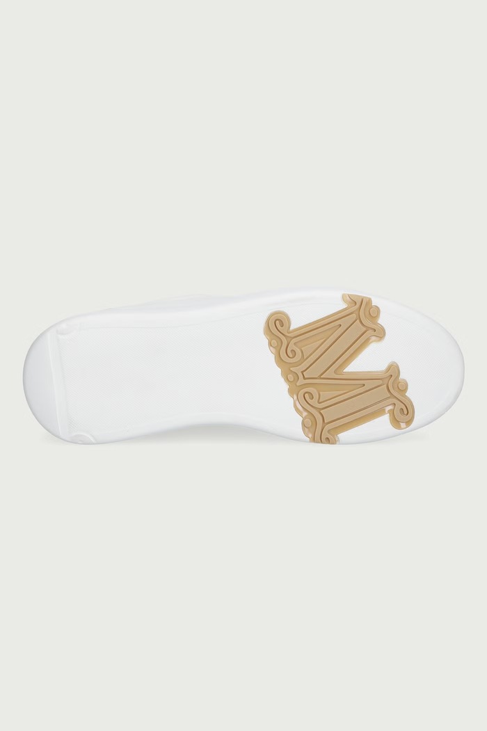 Sneakersy damskie skórzane Max Mara biały 2624766132650