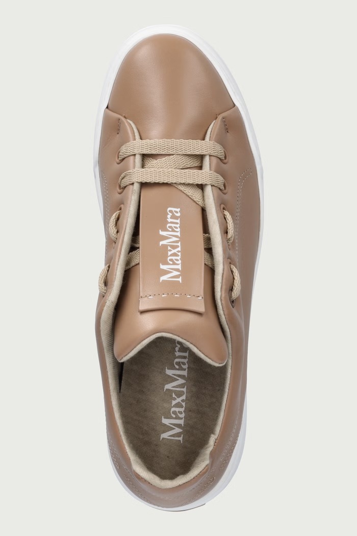Sneakersy damskie skórzane Max Mara 2624766132650 beżowy