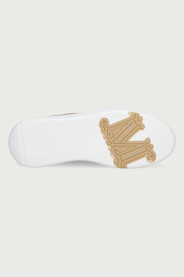 Sneakersy damskie skórzane Max Mara beżowy 2624766132650