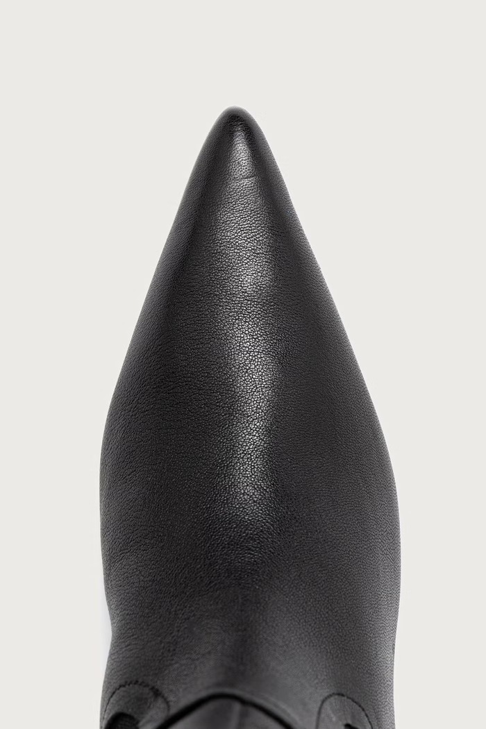 Gležnjače za žene od kože Veda Boot AllSaints W032FF.BLK crna